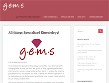 Tablet Screenshot of gemskinesiology.com